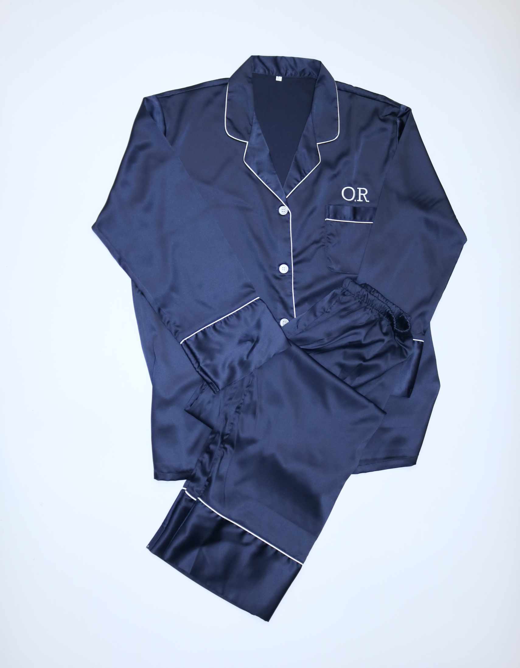 Personalised Long Pyjamas - Navy Blue