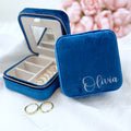 Personalised Velvet Jewellery box