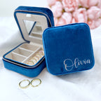 Personalised Velvet Jewellery box