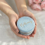 Personalised Velvet Jewellery Case  With Custom Name