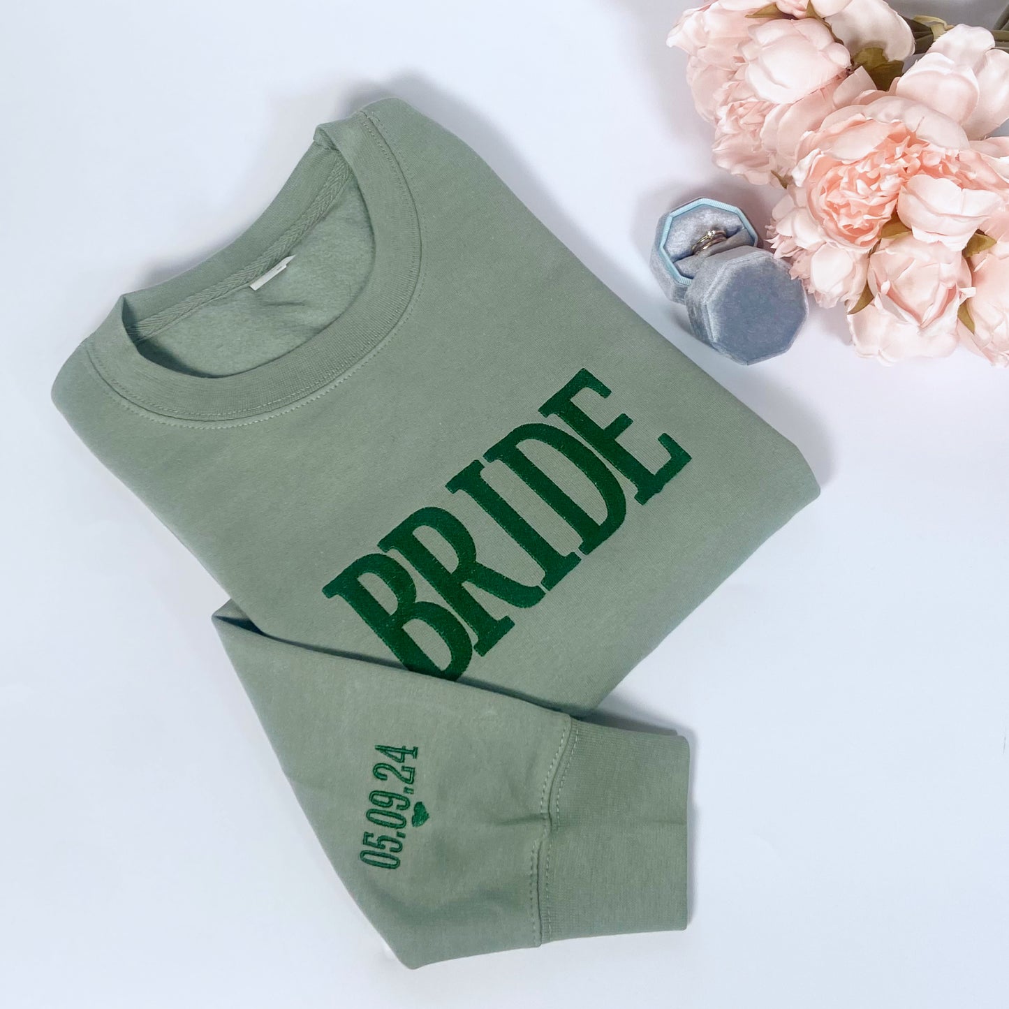 Dusty Green Bride Sweat Shirt