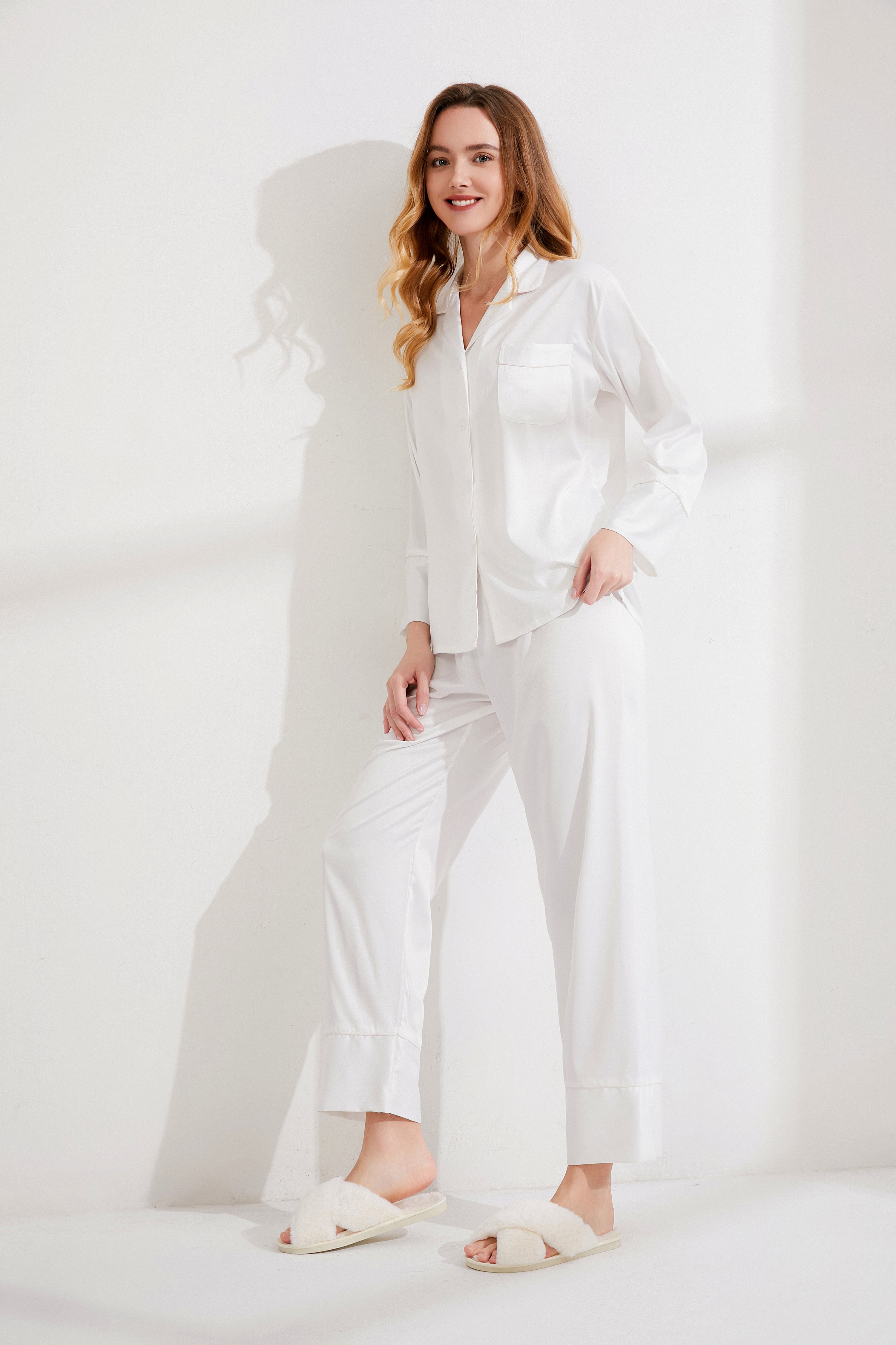 Personalised Wedding Pyjamas With Sleeve Embroidery