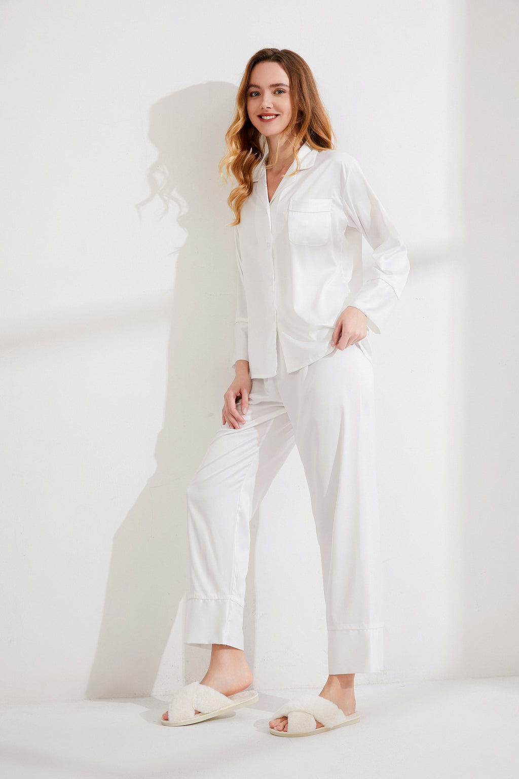 Personalised Wedding Pyjamas With Sleeve Embroidery