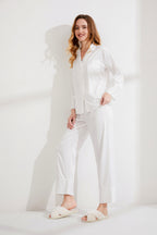 Personalised Wedding Pyjamas With Sleeve Embroidery