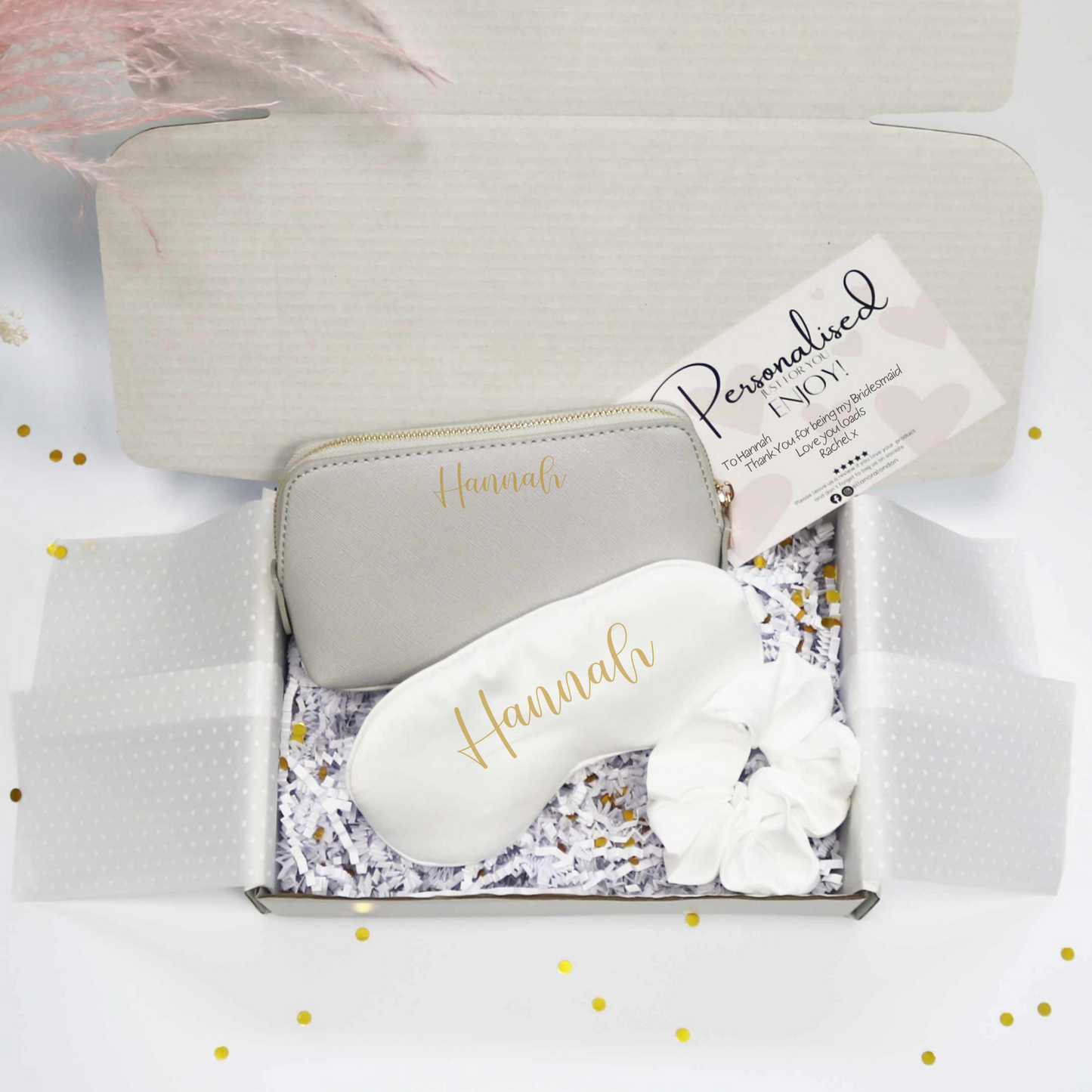 White Personalised Gift Box Set