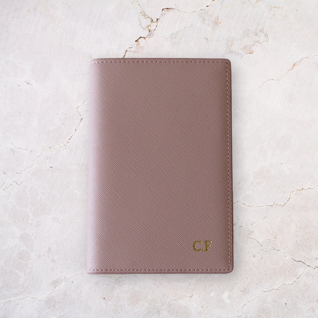 Monogrammed Passport Cover